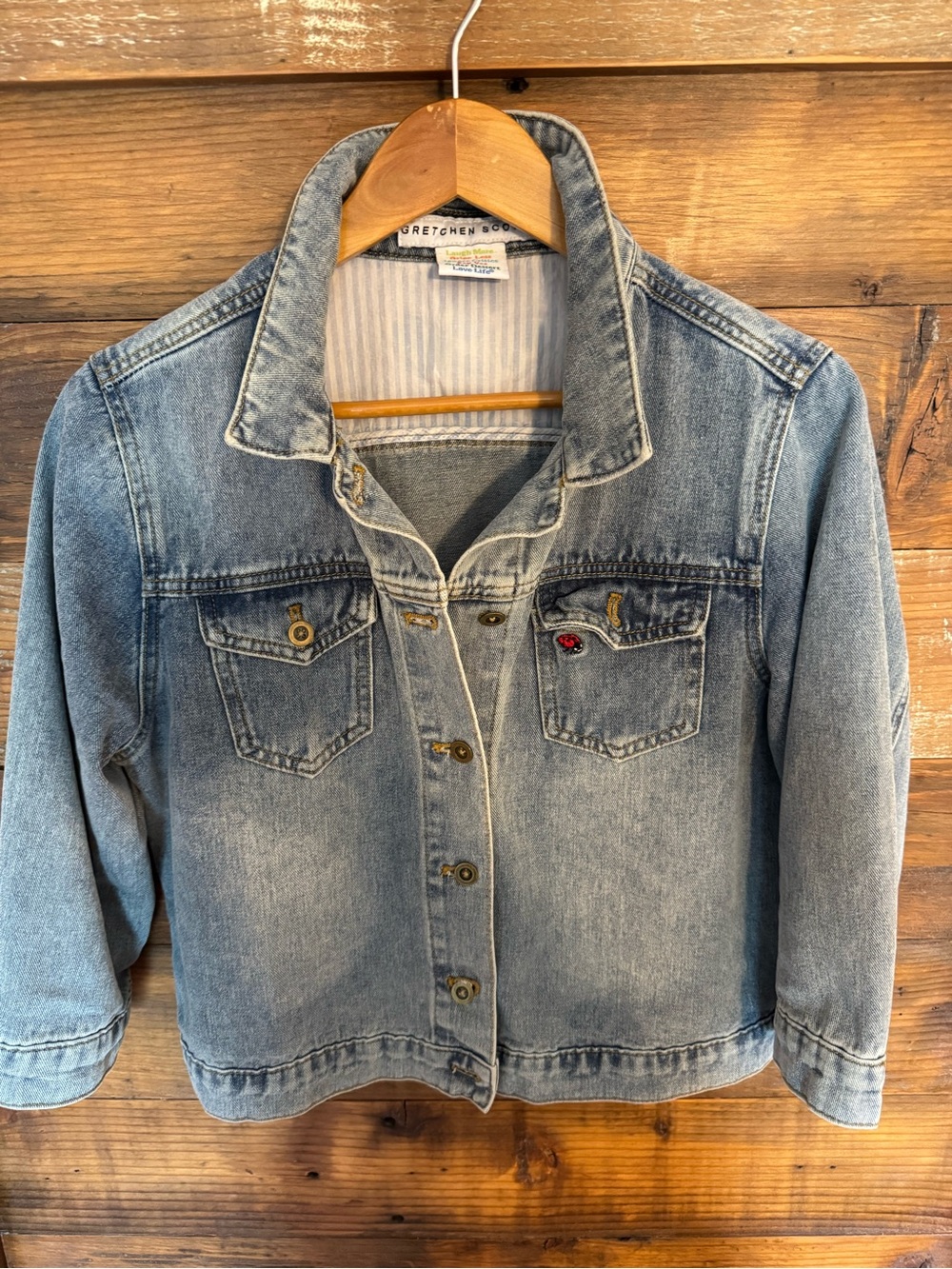 Gretchen Scott Queen Bee Denim Jacket – Embroidered Statement Jacket!